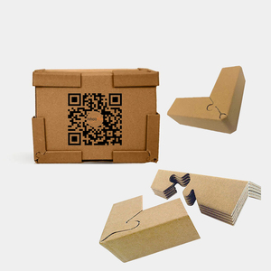 Protection d'angle en carton brun personnalisée, en papier recyclé, pour l'emballage des palettes en entrepôt - Product Image 4