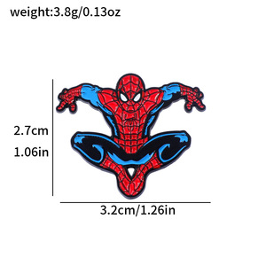 Spilla in Lega di Alta Qualità con Design Cartoon <span class=keywords><strong>Marvel</strong></span> <span class=keywords><strong>Spider</strong></span>-<span class=keywords><strong>Man</strong></span>, Accessorio Decorativo Creativo ed Ecologico per Borse e Abbigliamento - Product Image 6