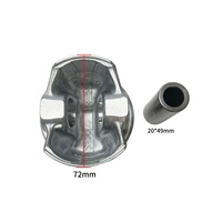 Vente directe d'usine 72mm Piston de pièces de moteur automatique avec anneaux pour Renault 1.2 OE 120A12479R Std 025 050