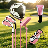 Ensemble de clubs de golf 4 pièces pour enfants, droitier, en alliage d'aluminium et fer d'acier, avec logo personnalisé, durable, de fabrication OEM