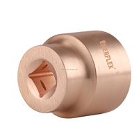 Clé à douille hexagonale à impact en laiton forgé à une seule fois de qualité industrielle Enerflex 1/4, finition naturelle, personnalisable OEM, modèle n°106, équipement