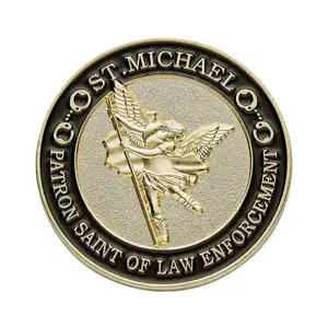 St. Michael Patron Saint of Law Enforcement Challenge Coin
