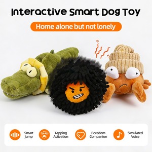 Juguete para Perros con Forma de Cangrejo Ermitaño - Peluche con Bola Vibrante, Eléctrico y Autodesenternizador - Product Image 2
