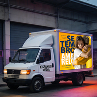 Écran d'affichage LED mobile pour camion/remorque/voiture, panneau publicitaire HD P3 P4 P5, publicité sur véhicule, étanche