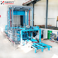 Ligne de production automatique de panneaux MDF 4*8 pieds avec PLC et pompe, machine de pressage à chaud haute productivité pour panneaux de particules
