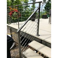 Sistema de Barandilla de Cable de Acero Inoxidable 316, Barandilla de Cable Personalizada Fácil de Instalar con 2 Años de Garantía para Escaleras, Terrazas y Balcones