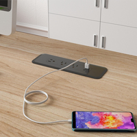 Multiprise de table encastrable modulaire OMNI avec ports USB, gestion des câbles, 120V, usage commercial