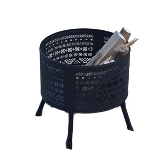 <b>Fire</b> <b>Pit</b> Wood Stove <b>Portable</b> Folding Outdoor Camping Grill Rust Proof Corrosion Resistant Black - Product Image 5