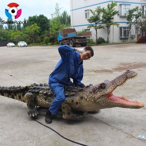 Wonder Zoo Park Động Vật Động Vật Kích Thước Cuộc Sống Cá Sấu Cao Su - Product Image 2