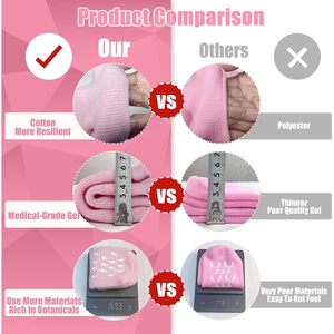 Calze in Gel di Silicone Premium calze lozione idratante per piedi incrinati a secco prodotto per la cura della pelle del piede delle donne - Product Image 5