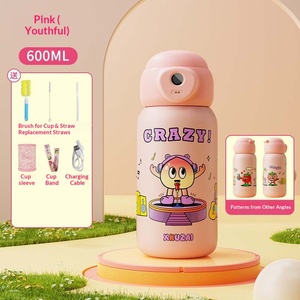 Thermos intelligent portable pour enfants en acier inoxydable avec déverrouillage par empreinte digitale et motif animal de dessin animé 2026 - Product Image 5