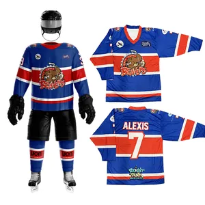 Uniforms 2024 Sport Team Custom Made Hoodi Hockey Custom Sublimation Printed Ice Hockey Jersey Hockey Uniforms