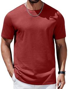 T-shirt de base à manches courtes et col rond pour hommes, poids lourd 100% coton Premium - Product Image 4