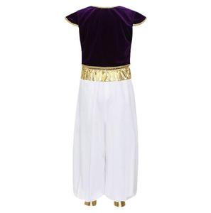 Disfraz de Príncipe Árabe para Niño, Estilo Persa, para Halloween, Juego de Rol, Chaleco sin Mangas con Pantalones Harem - Product Image 2