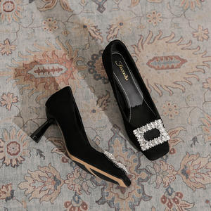 Bottines imperméables à talon bas et fin pour femmes, chaussures d'été à bout fermé pour les soirées et les événements en plein air avec doublure chaude antidérapante - Product Image 2