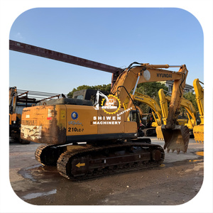 20ton Cheap Used <b>Excavators</b> HYUNDAI R210-7 Korea Import Mining Digger HYUNDAI R210 R215 R220 R225 Refurbished Crawler Digger - Product Image 1