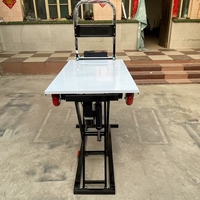 Promotion Plateforme élévatrice électrique à ciseaux hydraulique pour chargement, chariot de manutention pour camionnette en Corée du Sud