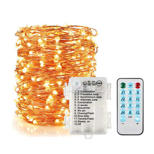 Waterproof AA Battery USB Powered 12 Modes <strong>Music</strong> Voice Sound <strong>Activated</strong> 5m 10m 20m Copper <strong>String</strong> <strong>Light</strong> with Remote Control - Product Image 4