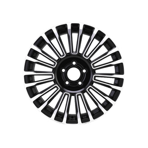 17 18 5x108 5x114.3 New Aluminium Cast Black Machined Face Multi <b>Spoke</b> Everyday Reliable Passenger Car <b>Wheels</b> - Product Image 1