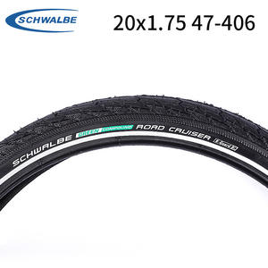 Neumático Schwalbe Road Cruise 20x1.75 sin cámara con banda de rodadura lisa para bicicletas cruiser con tiras reflectantes - Product Image 2