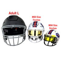 Visières de football en acrylique pour casque MIDI, effet miroir chromé, collection de visières pour casque de football, 14*6.5cm, résistantes à l'eau