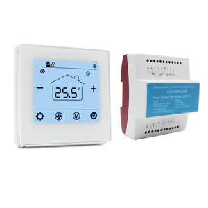 HTW-EW002 Bộ Điều Nhiệt Không Tiếng Ồn Bộ Điều Khiển Nhiệt Độ Giải Pháp HVAC Đầy Đủ Màu Đen/Trắng