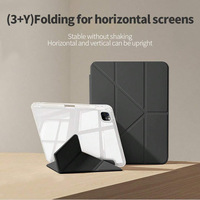 Casing pelindung Tablet untuk iPad, casing Tablet untuk iPad Pro 11 Air 6, polos, lipat Y, dapat dilipat, casing penutup untuk iPad, Tablet ke-10