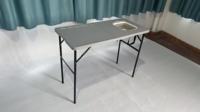 La nouvelle table pliante portable en plastique avec évier pour barbecue et pêche