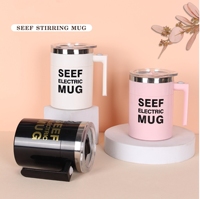 Tasse à café intelligente portable 400 ml avec logo personnalisé Emerit 2026, auto-mélangeuse, avec boîte de couleur neutre pour la vente en gros