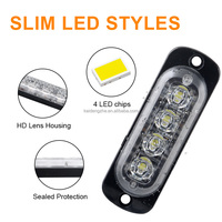 KaiDengZhe Feu de signalisation stroboscopique LED 4SMD 12-24V, protection de classe A, durée de vie de 50 000 heures pour véhicule, auto, camion, remorque, balise