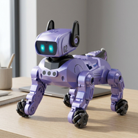 Chien robot IA, compagnon intelligent, appareil de bureau interactif, lumière et son, télécommande, jouet futuriste pour animaux de compagnie