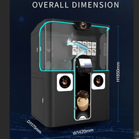Distributeur automatique de café intelligent, bras robotique collaboratif sans personnel, kiosque à café robotisé