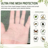 Filet anti-insectes en HDPE 25 mailles pour la protection des cultures, rouleau de filet anti-insectes pour l'agriculture