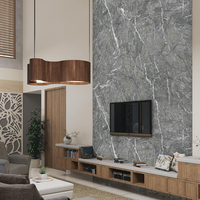 Revêtement mural en PVC brillant effet marbre, étanche, à coller, pour plinthes, panneaux muraux intérieurs, écologique