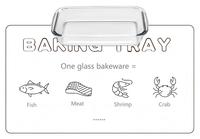 Boîte à lunch en verre plat de haute qualité avec couvercle très classique et très vendu, plats et casseroles à compartiments