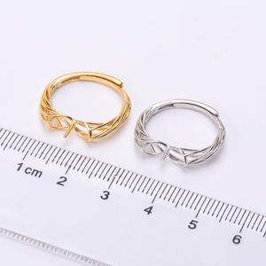 Anillo de Plata WENCHI S925 con Soporte para Cuentas Redondas de 12-14 mm, Accesorios de Perlas para Hacer Joyas - Modelo 12031 Hecho en China - Product Image 2