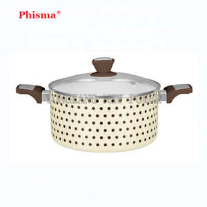 Phisma 2025 Sản phẩm mới 8 cái ép nhôm đồ nấu nướng lớp phủ gốm với kính nắp - Product Image 2