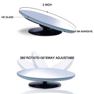 2 Pcs Pack Round HD Glass Frameless Convex <b>Car</b> Rear View Blind Spot <b>Mirror</b> Blindside <b>Mirror</b> <b>Car</b> Blind Spot <b>Mirrors</b> for <b>Cars</b> - Product Image 2