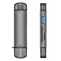 Lector de Tarjetas SD y TF OTG Tipo-C 6 en 1, Adaptador de Memoria USB 2.0 Tipo C, 5Gbps, Multifuncional, HUB Lector de Tarjetas USB 3.0 OTG
