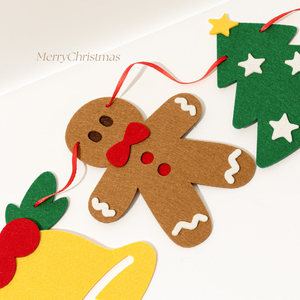 Set <span class=keywords><strong>di</strong></span> Decorazioni Natalizie da Parete con Ghirlande Multistile, Babbo <span class=keywords><strong>Natale</strong></span>, Orsetti <span class=keywords><strong>di</strong></span> Pan <span class=keywords><strong>di</strong></span> Zenzero e Renne - Product Image 5