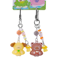 Porte-clés Personnage Mignon en Forme de Manteau de Pluie, Adorable Pendentif de Téléphone en Forme de Poupée, Ornement de Sac à Dos pour Couple, Cadeau