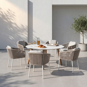 Conjunto <span class=keywords><strong>de</strong></span> Muebles <span class=keywords><strong>de</strong></span> Jardín para Balcón, Modernos, Impermeables, Tejidos con Cuerda - Product Image 1