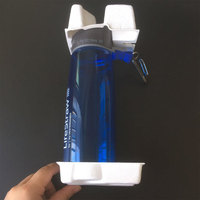 Insert moulé en pâte de bagasse biodégradable pour emballage de bouteilles d'eau, personnalisable et à conception libre, fabriqué par pressage à sec