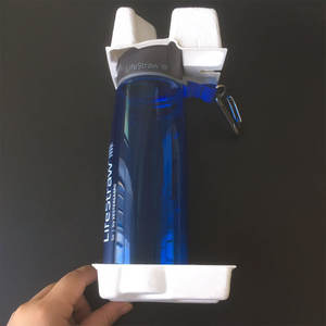 Bandeja de prensado en seco de pulpa de bagazo de molde desechable para embalaje de botellas de agua inserto de caja moldeada de pulpa de papel biodegradable personalizado - Product Image 2