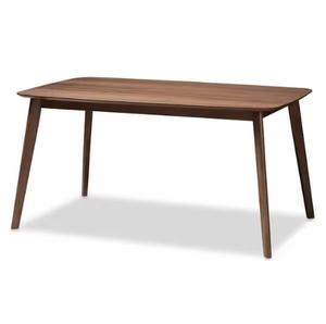 Ensemble de salle à manger moderne élégant 5 pièces, table en teck massif élégante, chaises confortables à dossier incliné, hôtel, appartement, villa - Product Image 4