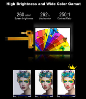 Layar LCD Sentuh Polcd 2.4 inci 240x320 RGB 4W Antarmuka SPI 12 0'CLOCK Putih Normal
