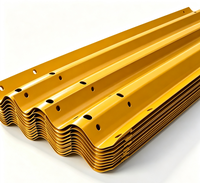 Barrière de sécurité en acier W Beam Guardrail 2,5 mm Q235/Q355, revêtement en zinc 550 g, certifiée EN 1317, protection H1W2, barrière anti-collision pour autoroute