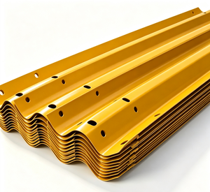 Barrière de sécurité en acier W Beam Guardrail 2,5 mm Q235/Q355, revêtement en zinc 550 g, certifiée EN 1317, protection H1W2, barrière anti-collision pour autoroute - Product Image 3
