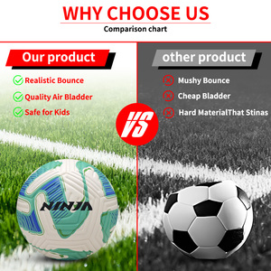 Ballon de football en PVC cousu à la machine, taille <span class=keywords><strong>5</strong></span>, vente en gros du fabricant, pour l'entraînement - Product Image 5