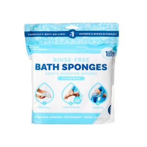 Esponjas de Baño Desechables Sin Enjuague, Esponjas Jabonosas Todo en Uno, Toallitas Pre-impregnadas de Jabón para la Higiene y Cuidado de Adultos - Product Image 1